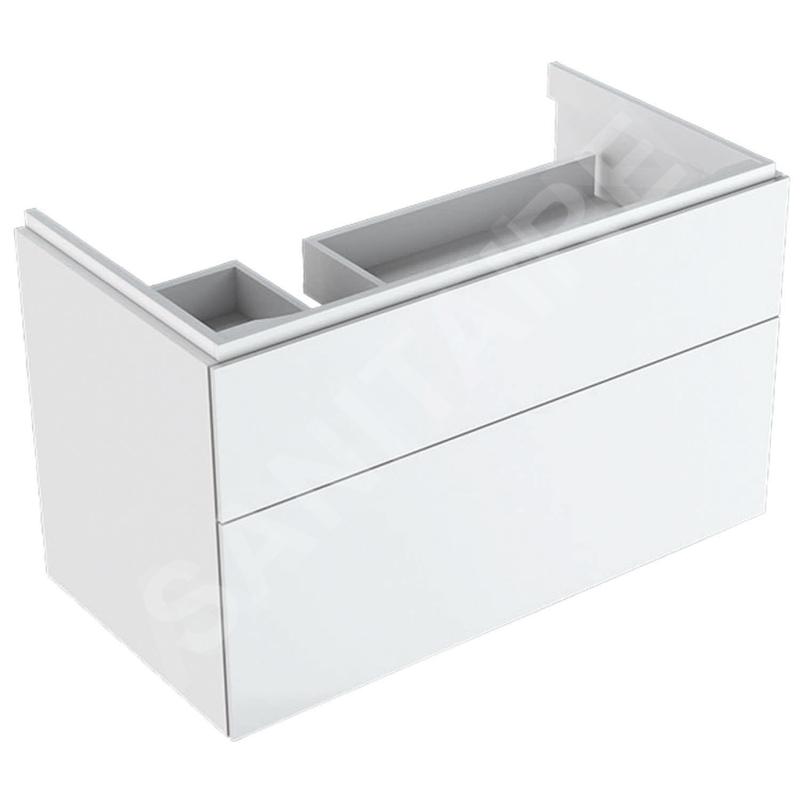 Geberit Xeno 2 - Meuble sous lavabo 900 mm avec plage de dépose, tiroir avec luminaire LED, blanc poli 500.515.01.1 Geberit Xeno 2 - Meuble sous lavabo 900 mm avec plage de dépose, tiroir avec luminaire LED, blanc poli 500.515.01.1
