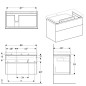 Geberit Xeno 2 - Meuble sous lavabo 900 mm avec plage de dépose, tiroir avec luminaire LED, blanc poli 500.515.01.1 Geberit Xeno 2 - Meuble sous lavabo 900 mm avec plage de dépose, tiroir avec luminaire LED, blanc poli 500.515.01.1