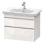 Duravit DuraStyle - Meuble sous lavabo 610x730x448 mm, 2 tiroirs, blanc brillant DS648102222 Duravit DuraStyle - Meuble sous lavabo 610x730x448 mm, 2 tiroirs, blanc brillant DS648102222