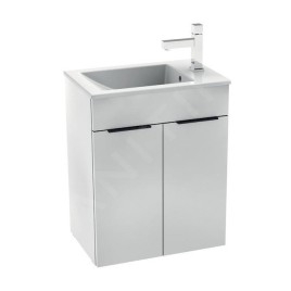 Jika Cube - Meuble avec lavabo, 490x327x607 mm, blanc H4536411763001