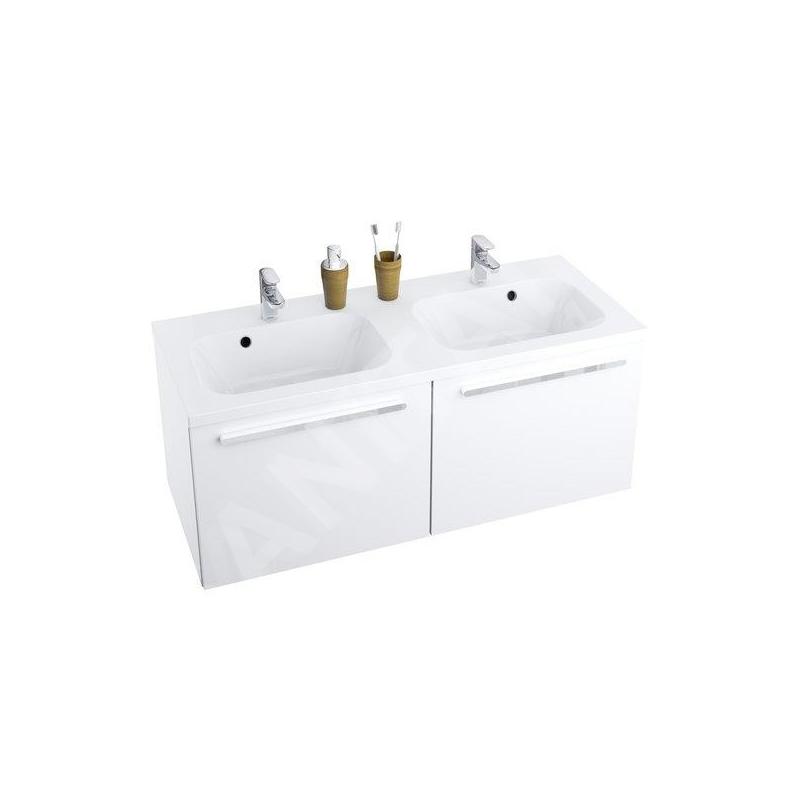 Ravak Chrome - Meuble sous double lavabo 1200x490x470, blanc X000000536 Ravak Chrome - Meuble sous double lavabo 1200x490x470, blanc X000000536