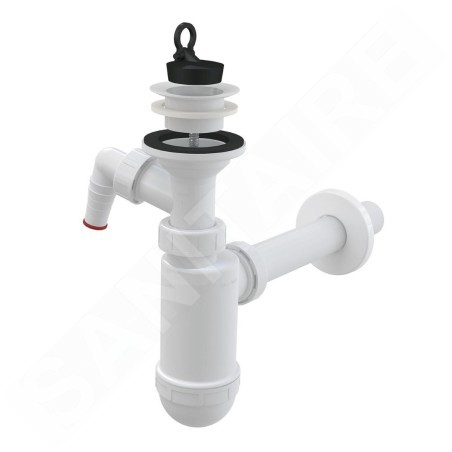 Alcadrain Siphons - Siphon de lavabo, avec raccordement, blanc A420P