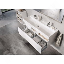 Ravak Natural - Meuble sous lavabo 1200x450x450 mm, blanc X000001053