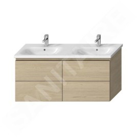 Jika Mio-N - Meuble sous lavabo double 130, 1266x588x448 mm, frêne H40J7184013421