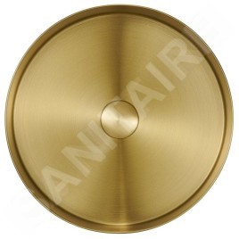 Sapho Aurum - Vasque à poser, diamètre 380 mm, sans trop-plein, or mat AU201