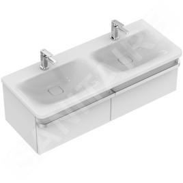 Ideal Standard Tonic II - Meuble sous double vasque, 1200x440x350 mm, blanc brillant R4305WG