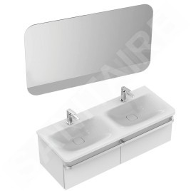 Ideal Standard Tonic II - Meuble sous double vasque, 1200x440x350 mm, blanc brillant R4305WG