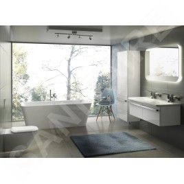 Ideal Standard Tonic II - Meuble sous double vasque, 1200x440x350 mm, blanc brillant R4305WG