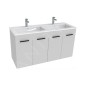 Jika Cube - Meuble avec double évier, 1180x422x622 mm, blanc H4536611763001 Jika Cube - Meuble avec double évier, 1180x422x622 mm, blanc H4536611763001