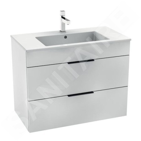 Jika Cube - Meuble avec lavabo, 790x422x622 mm, blanc H4537621763001