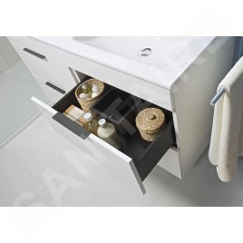 Jika Cube - Meuble avec double-lavabo, 1160x422x622 mm, blanc H4536621763001