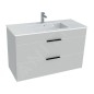 Jika Cube - Meuble avec lavabo, 980x422x622 mm, blanc H4536521763001 Jika Cube - Meuble avec lavabo, 980x422x622 mm, blanc H4536521763001
