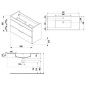 Jika Cube - Meuble avec lavabo, 980x422x622 mm, blanc H4536521763001 Jika Cube - Meuble avec lavabo, 980x422x622 mm, blanc H4536521763001