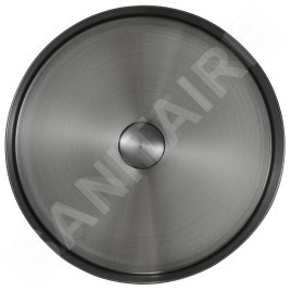 Sapho Aurum - Vasque à poser, diamètre 380 mm, sans trop-plein, anthracite AU101