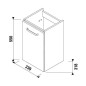 Jika Lyra Plus Viva - Meuble sous lave-mains 40, 339x550x318 mm, blanc H40J3802003001 Jika Lyra Plus Viva - Meuble sous lave-mains 40, 339x550x318 mm, blanc H40J3802003001
