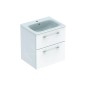 Geberit Selnova Square - Meuble-vasque 635x588x480 mm, avec vasque, 2 tiroirs, blanc brillant 501.236.00.1 Geberit Selnova Square - Meuble-vasque 635x588x480 mm, avec vasque, 2 tiroirs, blanc brillant 501.236.00.1