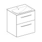 Geberit Selnova Square - Meuble-vasque 635x588x480 mm, avec vasque, 2 tiroirs, blanc brillant 501.236.00.1 Geberit Selnova Square - Meuble-vasque 635x588x480 mm, avec vasque, 2 tiroirs, blanc brillant 501.236.00.1