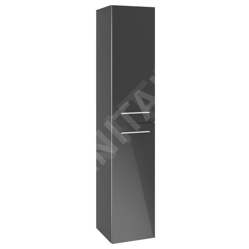 Villeroy & Boch Avento - Armoire, 350x1760x372 mm, 2 portes, Crystal Grey A89400B1