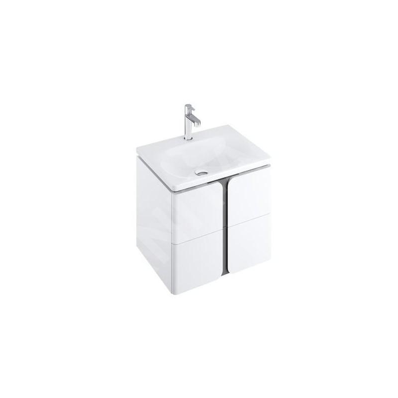 Ravak Balance - Meuble sous lavabo 500x500x465 mm, blanc/graphite X000001365 Ravak Balance - Meuble sous lavabo 500x500x465 mm, blanc/graphite X000001365