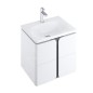 Ravak Balance - Meuble sous lavabo 500x500x465 mm, blanc/graphite X000001365 Ravak Balance - Meuble sous lavabo 500x500x465 mm, blanc/graphite X000001365