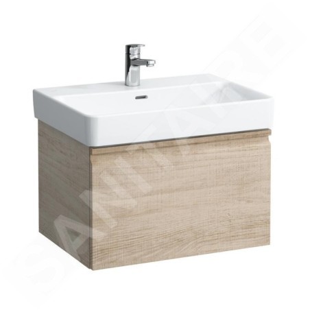 Laufen Pro S - Meuble pour lavabo, 665x450x390 mm, 1 tiroir, chêne clair H4834510964791