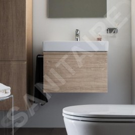 Laufen Pro S - Meuble pour lavabo, 665x450x390 mm, 1 tiroir, chêne clair H4834510964791
