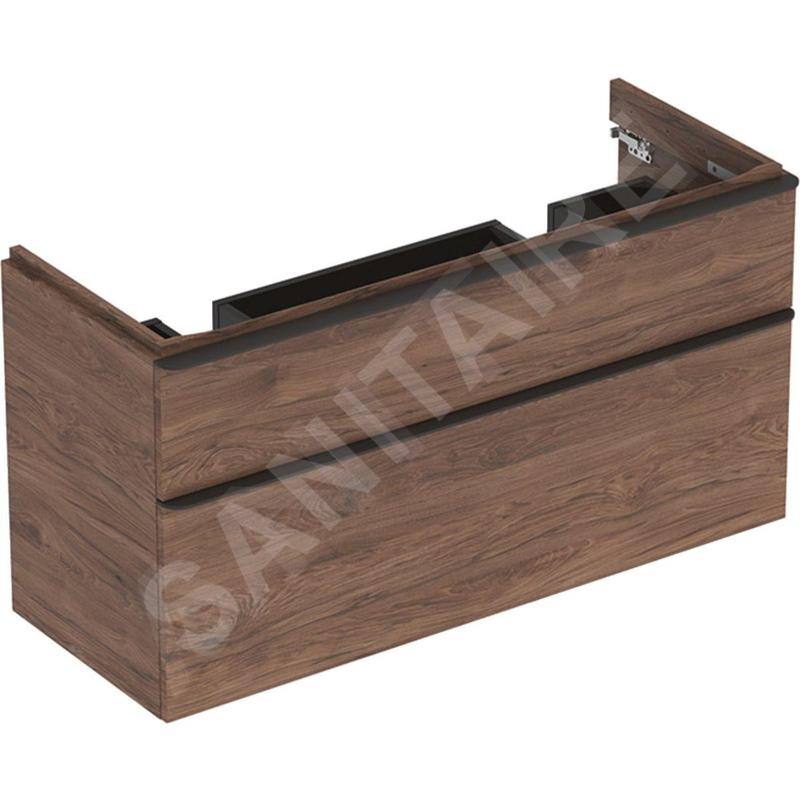 Geberit Smyle Square - Meuble pour lavabo, 1184x470x617 mm, 2 tiroirs, noyer / lave 500.356.JR.1 Geberit Smyle Square - Meuble pour lavabo, 1184x470x617 mm, 2 tiroirs, noyer / lave 500.356.JR.1
