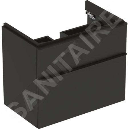 Geberit Smyle Square - Meuble pour lavabo, 734x470x617 mm, 2 tiroirs, lave 500.353.JK.1