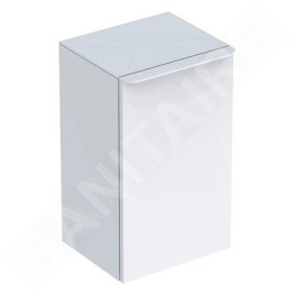 Geberit Smyle Square - Meuble latéral, charnières à gauche, blanc brillant 500.360.00.1