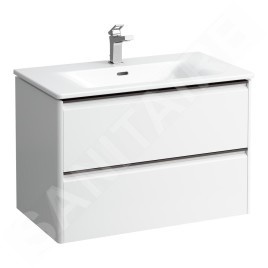 Laufen Palace - Meuble avec lavabo, 53x78x44 cm, 2 tiroirs, blanc mat H8617052601041