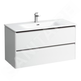 Laufen Palace - Meuble avec lavabo, 53x98x44 cm, 2 tiroirs, blanc mat H8617072601041