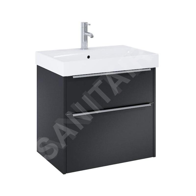 Jika Pure - Meuble avec lavabo, 60x54x42 cm, 2 tiroirs, blanc mat H40B2324023532 Jika Pure - Meuble avec lavabo, 60x54x42 cm, 2 tiroirs, blanc mat H40B2324023532