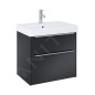 Jika Pure - Meuble avec lavabo, 60x54x42 cm, 2 tiroirs, blanc mat H40B2324023532 Jika Pure - Meuble avec lavabo, 60x54x42 cm, 2 tiroirs, blanc mat H40B2324023532