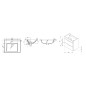 Jika Cube - Meuble avec lavabo 65x43x61 cm, anthracite mat H4536011763521 Jika Cube - Meuble avec lavabo 65x43x61 cm, anthracite mat H4536011763521