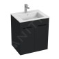Jika Cube - Meuble avec lavabo 55x43x61 cm, anthracite mat H4536111763521 Jika Cube - Meuble avec lavabo 55x43x61 cm, anthracite mat H4536111763521
