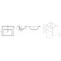 Jika Cube - Meuble avec lavabo 55x43x61 cm, anthracite mat H4536111763521 Jika Cube - Meuble avec lavabo 55x43x61 cm, anthracite mat H4536111763521