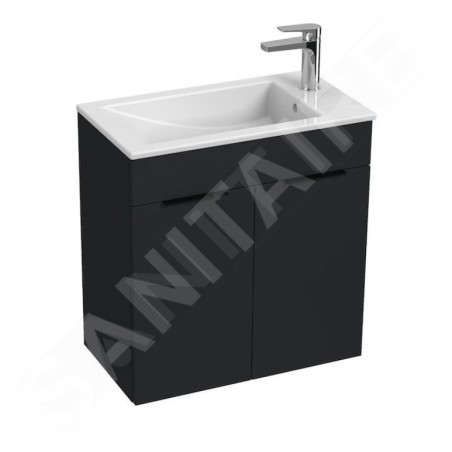 Jika Cube - Meuble avec lavabo 61x34x61 cm, anthracite mat H4536311763521