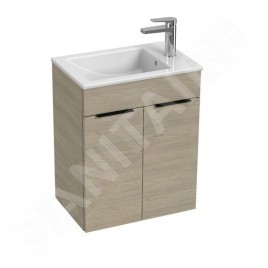 Jika Cube - Meuble avec lavabo 51x34x61 cm, frêne H4536411765141