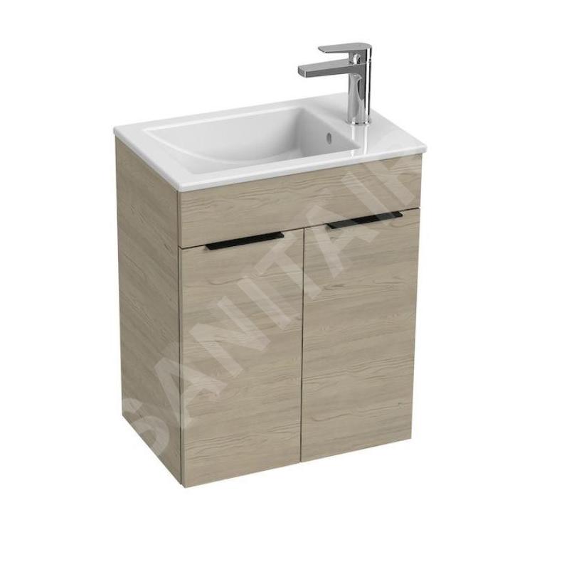Jika Cube - Meuble avec lavabo 51x34x61 cm, frêne H4536411765141 Jika Cube - Meuble avec lavabo 51x34x61 cm, frêne H4536411765141