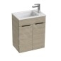 Jika Cube - Meuble avec lavabo 51x34x61 cm, frêne H4536411765141 Jika Cube - Meuble avec lavabo 51x34x61 cm, frêne H4536411765141