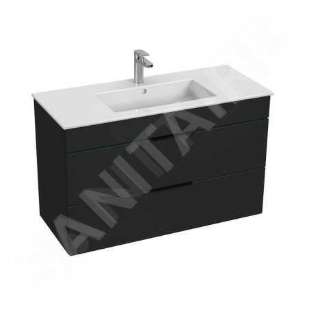 Jika Cube - Meuble avec lavabo 100x43x61 cm, anthracite mat H4536521763521