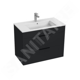 Jika Cube - Meuble avec lavabo 80x43x61 cm, anthracite mat H4537621763521