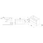 Jika Cube - Meuble avec lavabo 80x43x61 cm, anthracite mat H4537621763521 Jika Cube - Meuble avec lavabo 80x43x61 cm, anthracite mat H4537621763521