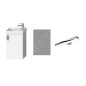 Jika Petit - Set meuble avec lave-mains, miroir et éclairage, blanc H45J5141753001 Jika Petit - Set meuble avec lave-mains, miroir et éclairage, blanc H45J5141753001