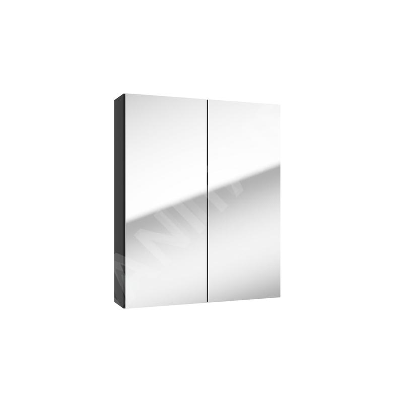 kielle Vega - Meuble avec miroir, 60x73x15 cm, noir mat 50118604 kielle Vega - Meuble avec miroir, 60x73x15 cm, noir mat 50118604