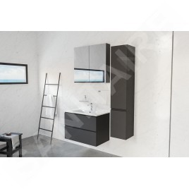 kielle Vega - Meuble avec miroir, 60x73x15 cm, noir mat 50118604