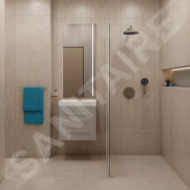 kielle Arkas I - Meuble sous lavabo 59 x 57 x 44 cm, 2 tiroirs, gris 50011602