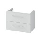 kielle Arkas I - Meuble sous lavabo 79 x 44 x 57 cm, 2 tiroirs, gris 50011802