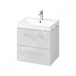 kielle Arkas I - Meuble avec lavabo, 60x57x44 cm, 2 tiroirs,  gris 50011S62