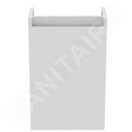 Ideal Standard Eurovit - Meuble-lavabo, 55x35x20 cm, 1 porte, charnières G/D, blanc brillant R0271WG